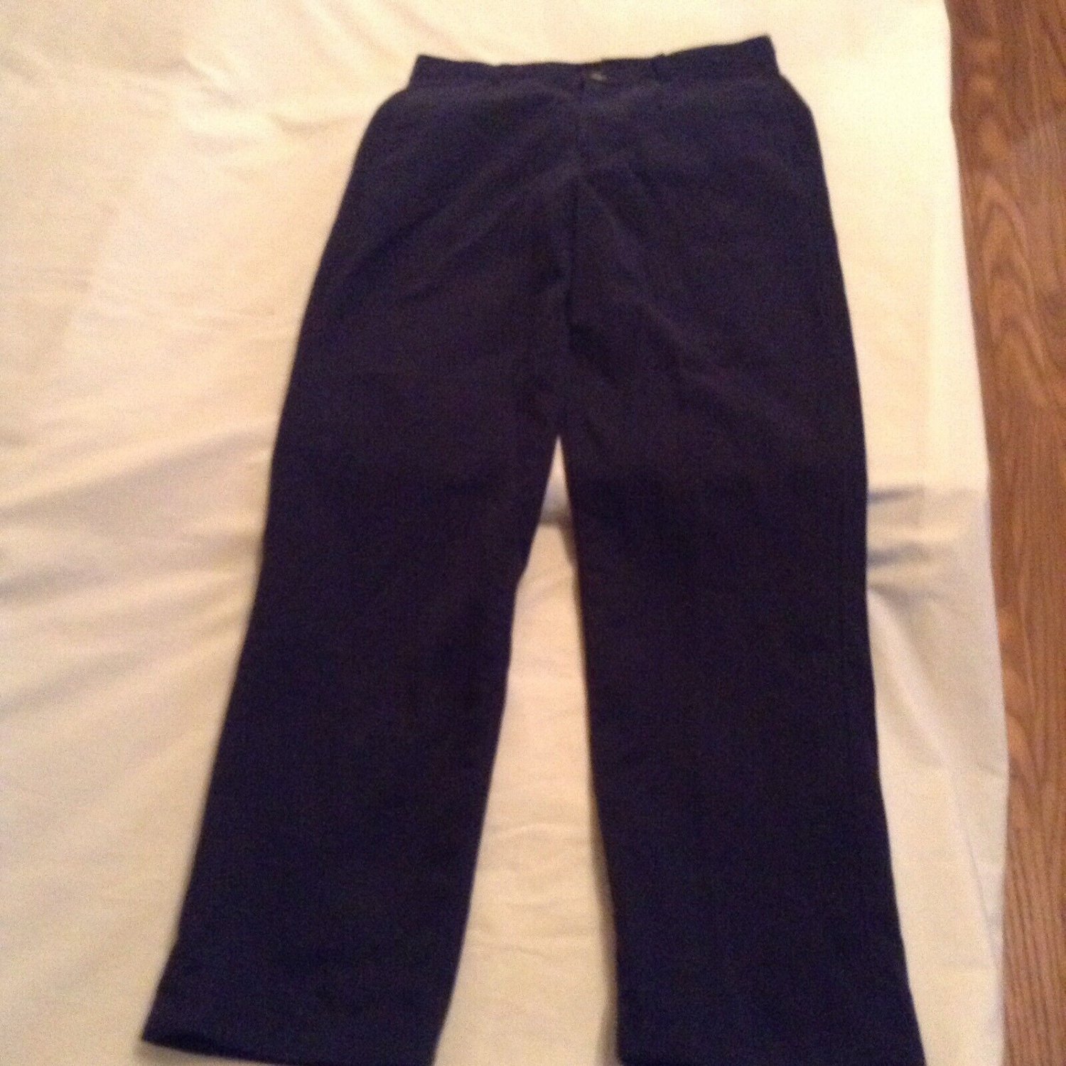 Size 12 Slim George pants uniform pleated front black Boys