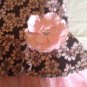 Mothers Day Size 2T Little Lass dress pink floral tiered black Girls