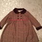 Mothers Day Little Bitty dress Size 2T brown pink plaid holiday girls