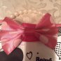 Disney Minnie Mouse purse heart shape pink faux pearl handle