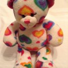 Mothers Day Build A Bear white hearts plush holiday stuffed pink nose 16 in