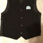 Mothers Day George Size 4 vest suit pants black pinstripe 2 pc set formal