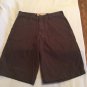 Size 30 Mossimo cargo shorts flat front brown inseam 11 inch mens