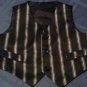 Mothers Day George Size 18 mo black striped vest  suit black pants 2 piece