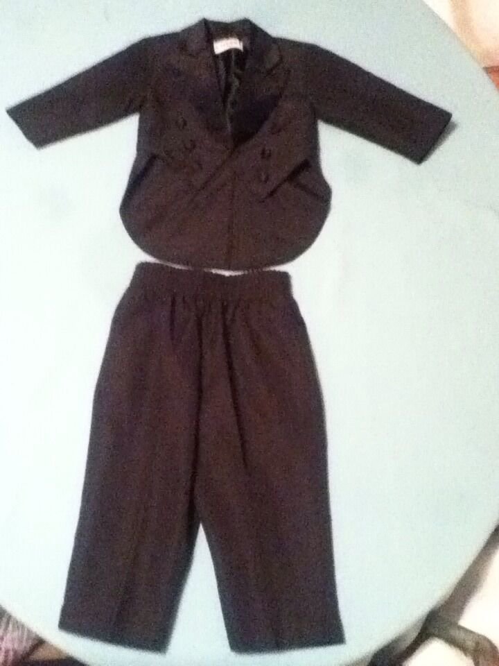 Mothers Day Tip Top suit Size 18 mo tuxedo suit coat pants 2 piece formal