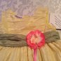 Mothers Day holiday Size 4 Blueberri dress tiered yellow girls