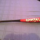 Easton Rampage 7 baseball bat team sporting goods 28in 21oz black red Model BX45