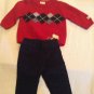 Mothers Day Size 6 mo Disney sweater red Carters corduroy pants 2 piece set
