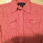Wrangler Western Shirts Size small breast cancer awareness rodeo pink plaid