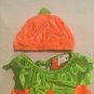 Halloween Infants pumpkin costume Size 1 year 2 year 2 piece set outfit orange