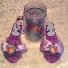 Halloween Disney Little Mermaid Ariel shoes slippers mug mason jar bundle