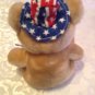 Holiday USA patriotic bear American plush animal stars stripes 10.5 in