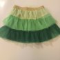 Size 4T skirt shamrocks metallic green lace Way to Celebrate