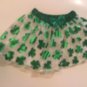Size 3T skirt shamrocks metallic green lace Way to Celebrate