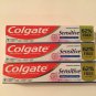 3 Colgate toothpaste sensitive complete enamel whitens 2.1 oz each total 6.3 oz