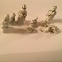 Christmas 9 piece porcelain nativity set white holiday