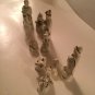 Christmas 9 piece porcelain nativity set white holiday