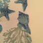 Holiday 2 pc dish drying mat beach seashells Shore Living blue 12 x 18 in