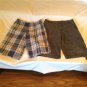 Size 12 Cherokee shorts Faded Glory shorts Lot of 2 boys cargo plaid