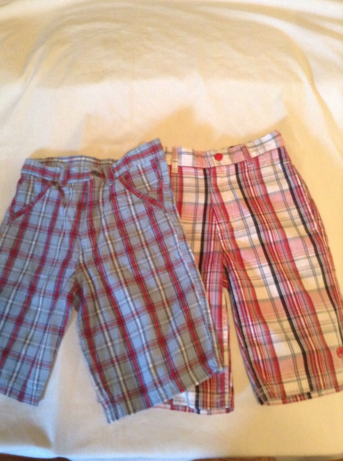 Size 5 Ecko Unltd shorts Size 5 6 US Polo Assn shorts Lot of 2 plaid blue boys