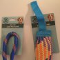 Dog toys rope ball Greenbrier Kennel Club braided squeeze 2 pc set new