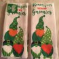 holiday towels shenanigans with my gnomies 2 pc set 15x25 in