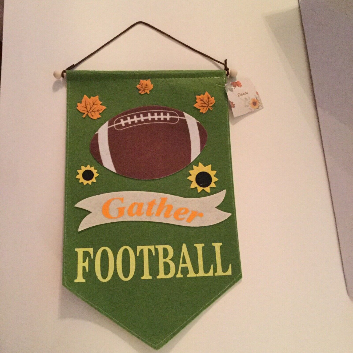 NFL Gather football hanger fall sign door wall sports green new