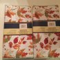 Halloween fall kitchen dish drying mat leaves 2 pc set 12x18 inch orange green
