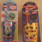 Hot Wheels Brush Buddies toothbrush set Thomas & Friends cup cap 3 pc Lot of 2
