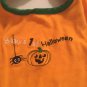 Halloween Size 6  9 mo  romper outfit pumpkin bib Cat and Jack 2 pc set orange