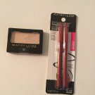Maybelline twin eye brow velvet black 101 eye shadow 20S linen expert wear set