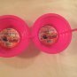 Arrow 2 piece Sip a bowl cereal straw plastic pink 22 ounce for kids