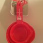 Betty Crocker 4 pc measuring cups 4 pc spoons double spatula kitchen set red new