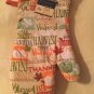 Thanksgiving fall 4 pc towel pot holders oven mitt kitchen pumpkins