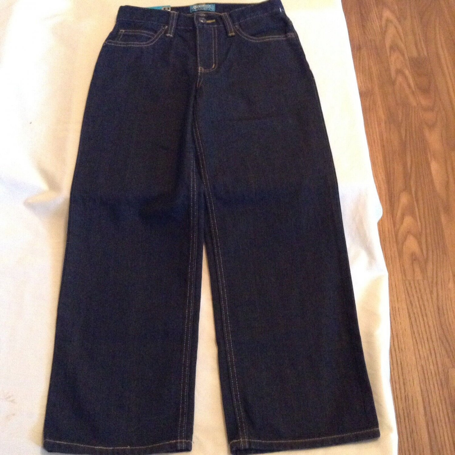 Size 8 Regular Old Navy jeans loose blue western rodeo boys New