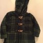 Infants Size 18 mo Kids Headquarters coat hoodie green blue plaid