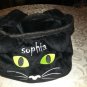 Halloween Chasing fireflies tote bag black cat kitty plush Sophia treat