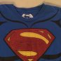 Halloween superman shirt with cape youth medium costume blue boys