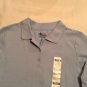 Size 10 12 large Old Navy shirt polo uniform blue long sleeve New girls
