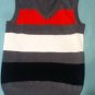 Size 6 Sahara Club vest multicolor V-neck vest sweater