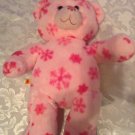 Christmas Build A Bear winter snowflakes plush bear  plush pink 18 inch