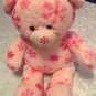 Christmas Build A Bear winter snowflakes plush bear  plush pink 18 inch