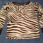 Halloween Size small Ralph Lauren sweater brown zebra loose fit active wear