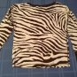 Halloween Size small Ralph Lauren sweater brown zebra loose fit active wear