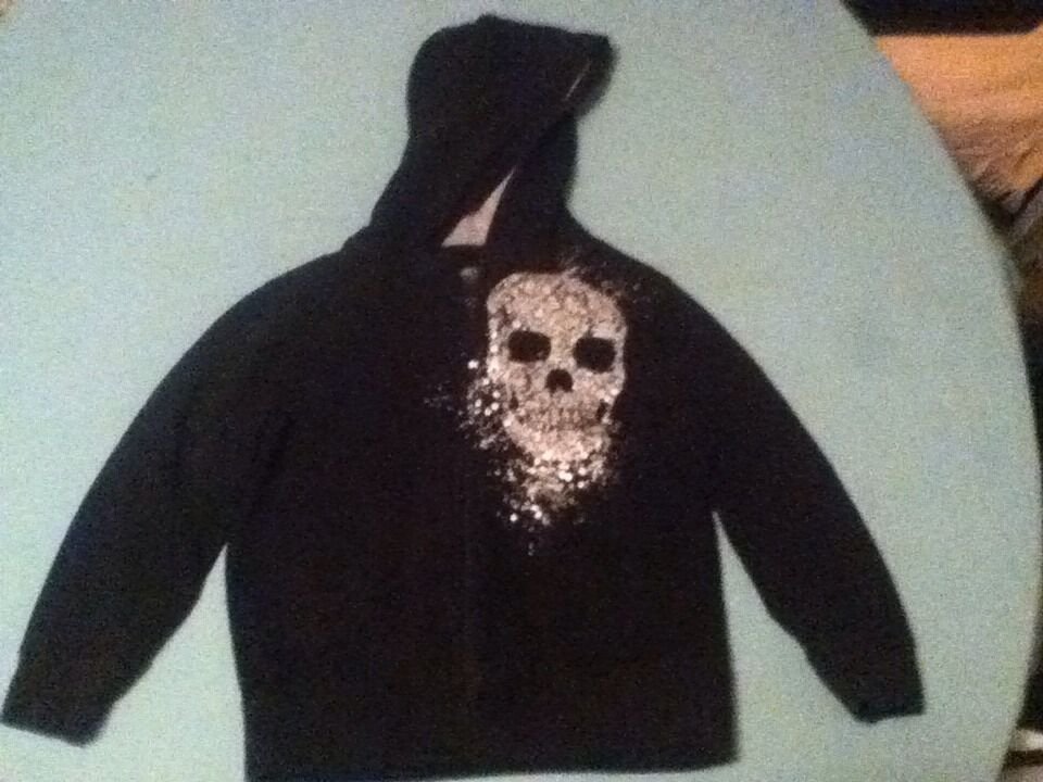 Halloween Size 5 Old Navy jacket skeleton athletic sports hoodie boys