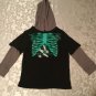Halloween Size 4T Baby Gap sweater skeleton athletic sports hoodie black boys
