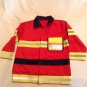 Halloween fireman fighter jacket costume Age 3 to 6 years Melissa & Doug red