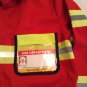 Halloween fireman fighter jacket costume Age 3 to 6 years Melissa & Doug red