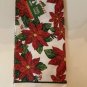Winter 2 pc set kitchen poinsettia towel dish drying mat Christmas House red
