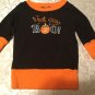 Halloween Size 3T Costume shirt top Just Say BOO black pullover